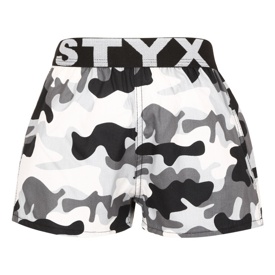 Kinder shorts Styx kunst sport rubber camouflage (BJ1457)