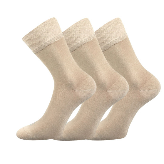 3PACK sokken Lonka bamboe beige (Deli)
