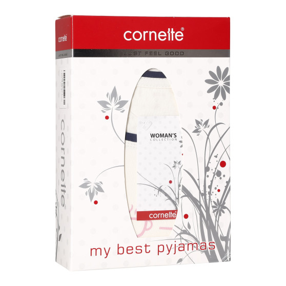 Damespyjama Cornette Coffee multicolour (655/311)