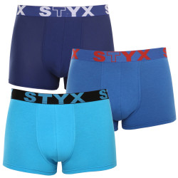 3PACK herenboxershort Styx sport elastisch blauw (3G96789)