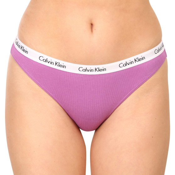 3PACK Dames slip Calvin Klein veelkleurig (QD3588E-CFU)