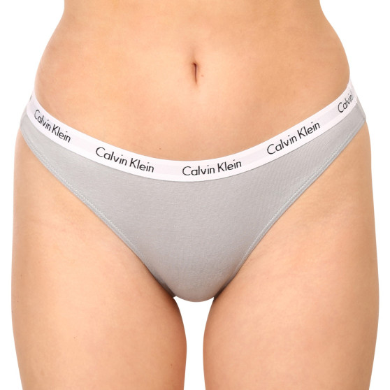 3PACK Dames slip Calvin Klein veelkleurig (QD3588E-CFU)