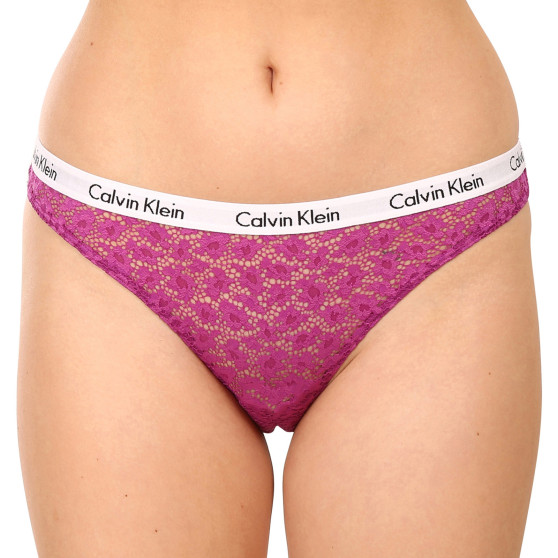 3PACK Dames slip Calvin Klein oversized multicolour (QD3975E-6VY)