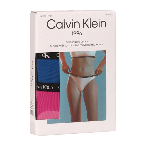 2PACK dames Braziliaanse slip Calvin Klein veelkleurig (QD5037E-C0Z)