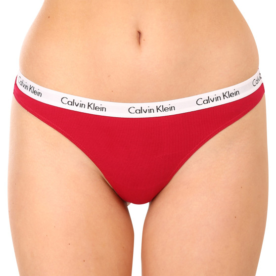 5PACK dames string Calvin Klein veelkleurig (QD3585E-BNG)