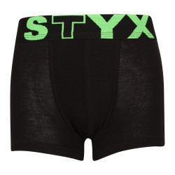 Kinderboxershort Styx sport elastisch zwart (GJ962)