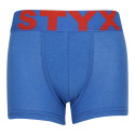 Kinderboxershort Styx sportelastiek blauw (GJ967)