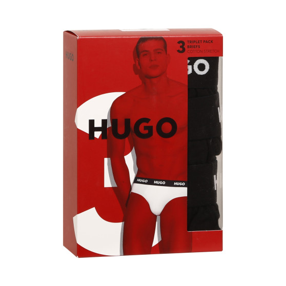 3PACK herenslip Hugo Boss zwart (50469763 001)