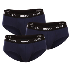 3PACK herenslip Hugo Boss donkerblauw (50469763 410)