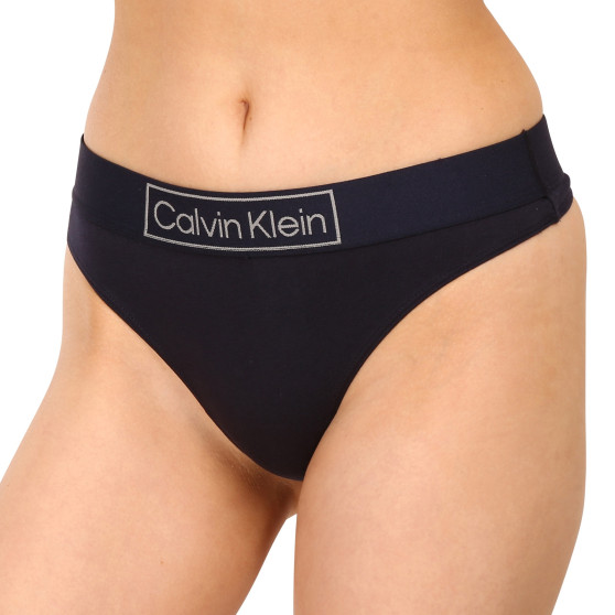 Dames string Calvin Klein donkerblauw (QF6774E-CHW)