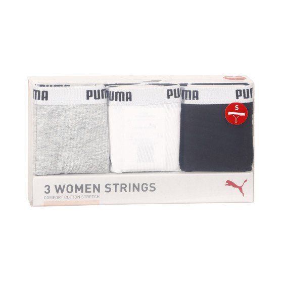 3PACK dames string Puma veelkleurig (503008001 015)