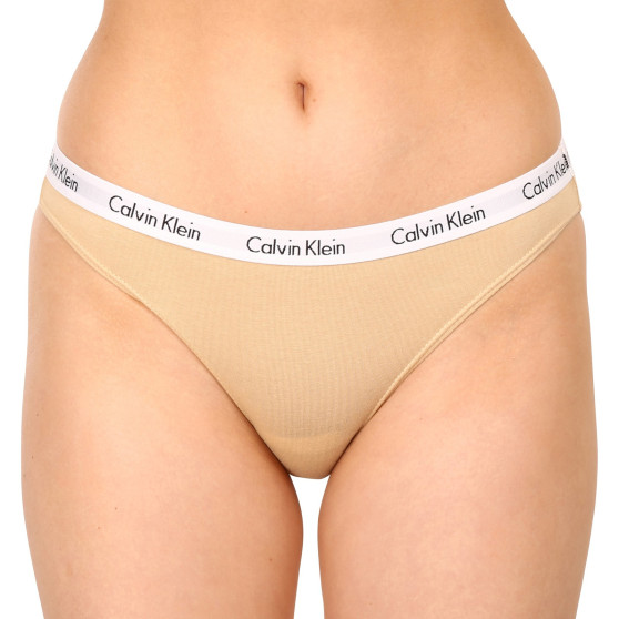 3PACK damesslip Calvin Klein veelkleurig (QD3588E-BP4)