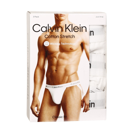 3PACK herensokken Calvin Klein wit (NB2623A-100)