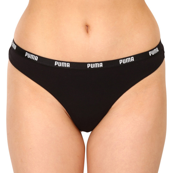 3PACK dames string Puma zwart (503008001 200)