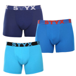 3PACK herenboxershort Styx lang sportelastisch meerkleurig (3U96897)