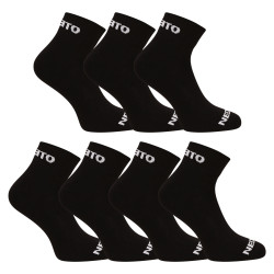 7PACK sokken Nedeto enkelsokken zwart (7NDTPK001-brand)