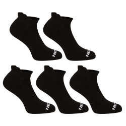 5PACK sokken Nedeto laag zwart (5NDTPN001-brand)