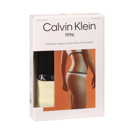 2PACK dames string Calvin Klein veelkleurig (QD3990E-BP5)