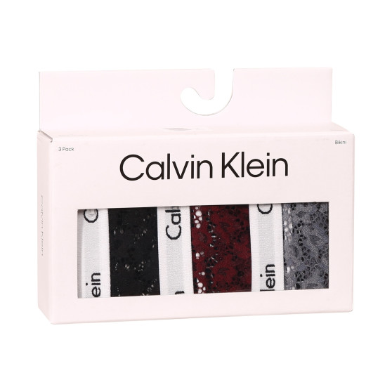 3PACK Dames slip Calvin Klein oversized multicolour (QD3975E-BP7)