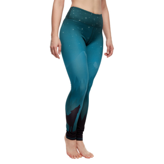 Vrolijke dameslegging Dedoles fitness Donkere Wolf (D-W-AW-LGS-C-RP-1088)