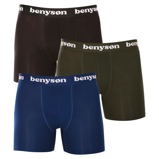 3PACK herenboxershort Benysøn bamboe multicolour (BENY-7016)