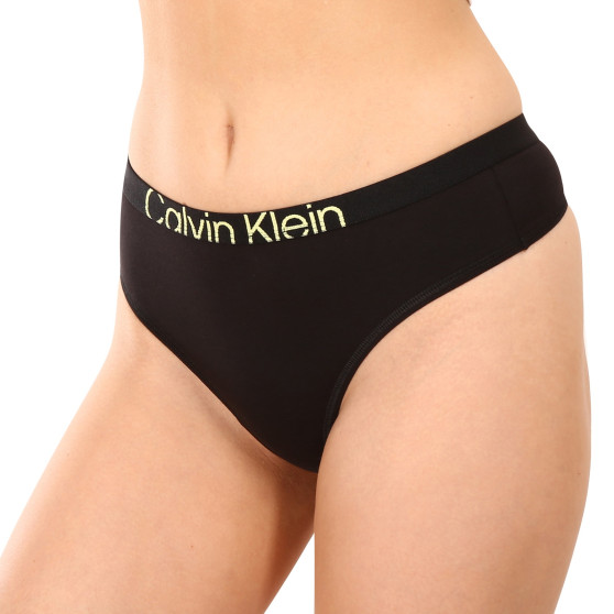 Dames string Calvin Klein zwart (QF7401E-UB1)