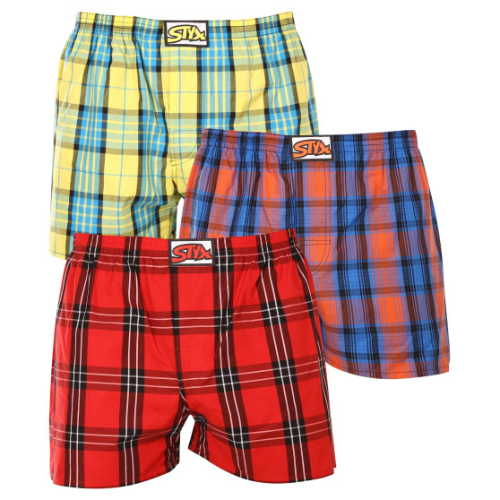 3PACK Herenboxershort Styx classic elastisch meerkleurig (3A10236)