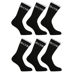6PACK sokken BOSS hoog zwart (50510168 001)