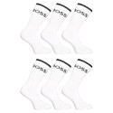6PACK sokken BOSS hoog wit (50510168 100)