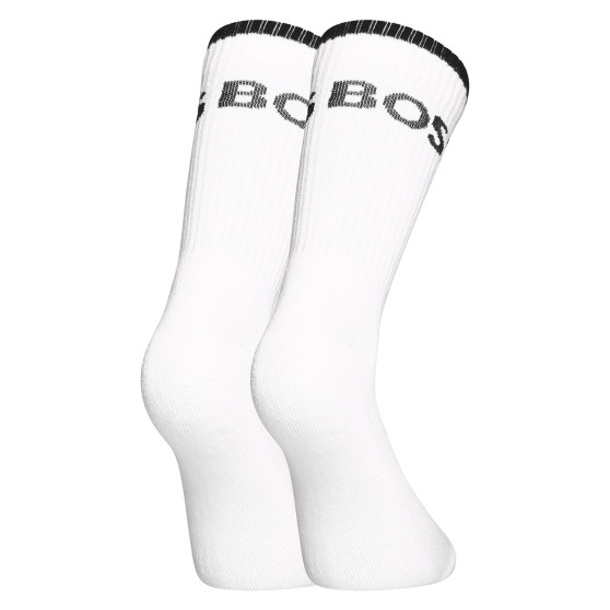 6PACK sokken BOSS hoog wit (50510168 100)