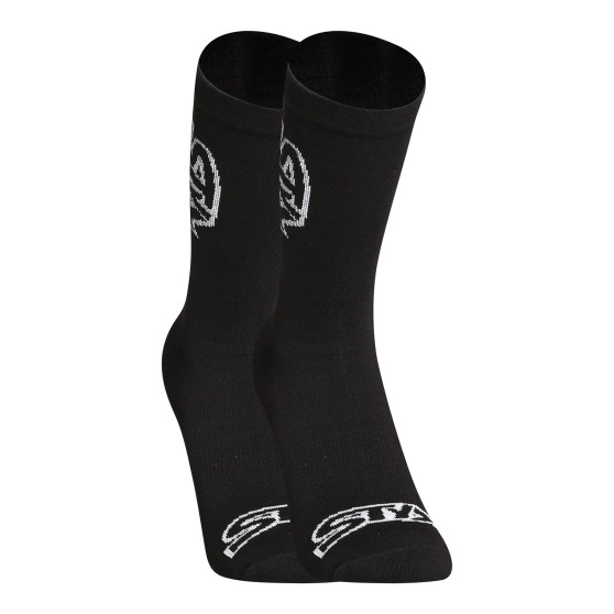 Sokken Styx hoog zwart met wit logo (HV960)