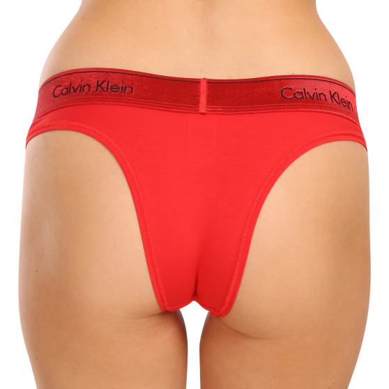 Braziliaanse Dames slip Calvin Klein rood (QF7452E-XAT)