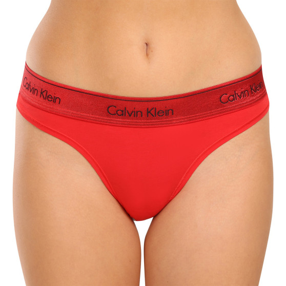 Dames string Calvin Klein rood (QF7449E-XAT)