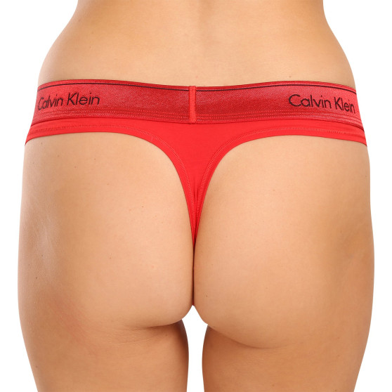 Dames string Calvin Klein rood (QF7449E-XAT)