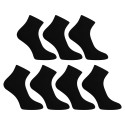 7PACK sokken Nedeto enkelsokken zwart (7NDTPK1001)