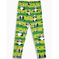 Vrolijke kinderleggings Dedoles Panda's en riemen (D-K-AW-LG-C-C-249)