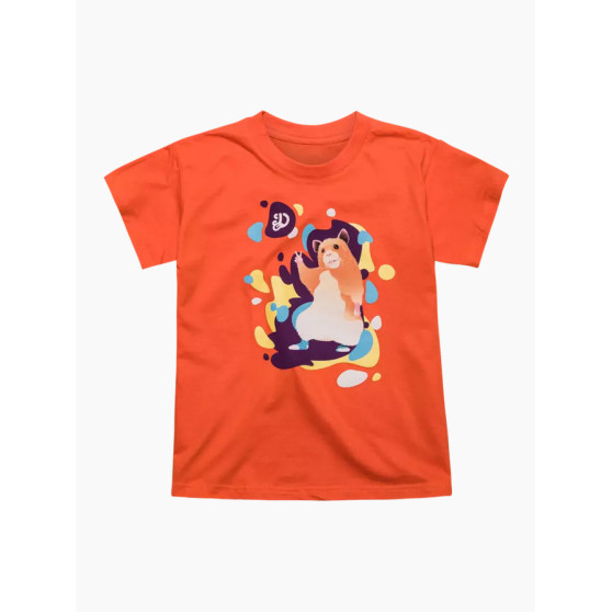 Vrolijk Kinder T-shirt Dedoles Dansende hamster Oranje (D-K-AP-TSH-C-C-1674)