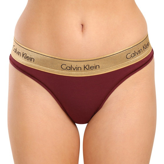 Braziliaanse Dames slip Calvin Klein rood (QF7452E-GEX)