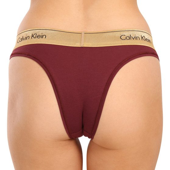 Braziliaanse Dames slip Calvin Klein rood (QF7452E-GEX)