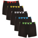 5PACK herenboxershort Styx sport elastisch zwart (5G9601)