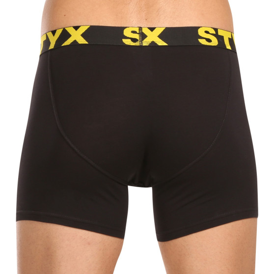 5PACK herenboxershort Styx lang sport elastisch zwart (5U9601)