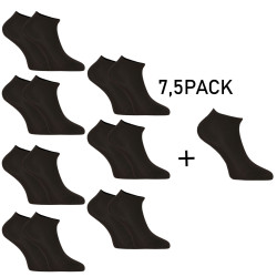 7,5PACK sokken Nedeto lage bamboe zwart (75NPN001)