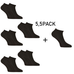 5,5PACK sokken Nedeto lage bamboe zwart (55NPN001)