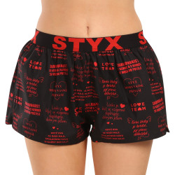 Damesboxershorts  Styx kunst sport rubber Valentijnsdag teksten (T1757)