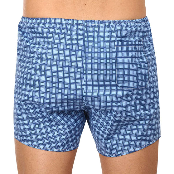 Klassieke Herenboxershorts Foltýn blauwe ruiten (K54)