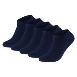 5PACK sokken Gianvaglia laag donkerblauw (SK-503)