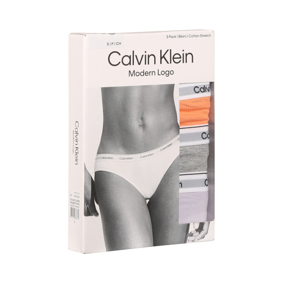 3PACK Dames slip Calvin Klein veelkleurig (QD5207E-NPA)