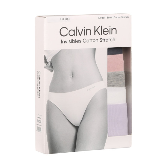 5PACK Dames slip Calvin Klein veelkleurig (QD5205E-NOZ)