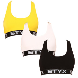 3PACK damesbeha Styx sport multicolour (3IP09018)