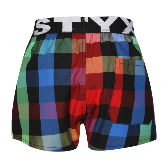 Kindershort Styx sportelastiek veelkleurig (BJ1012)